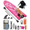 thumbnail image 1 of NACATIN Inflatable Dog Paddle Board 2-in-1 Dog SUP with Built-In Ramp & Kayak Seat, 1 of 8
