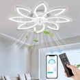 thumbnail image 1 of NACATIN White Reversible Ceiling Fan with Remote Control, 1 of 8