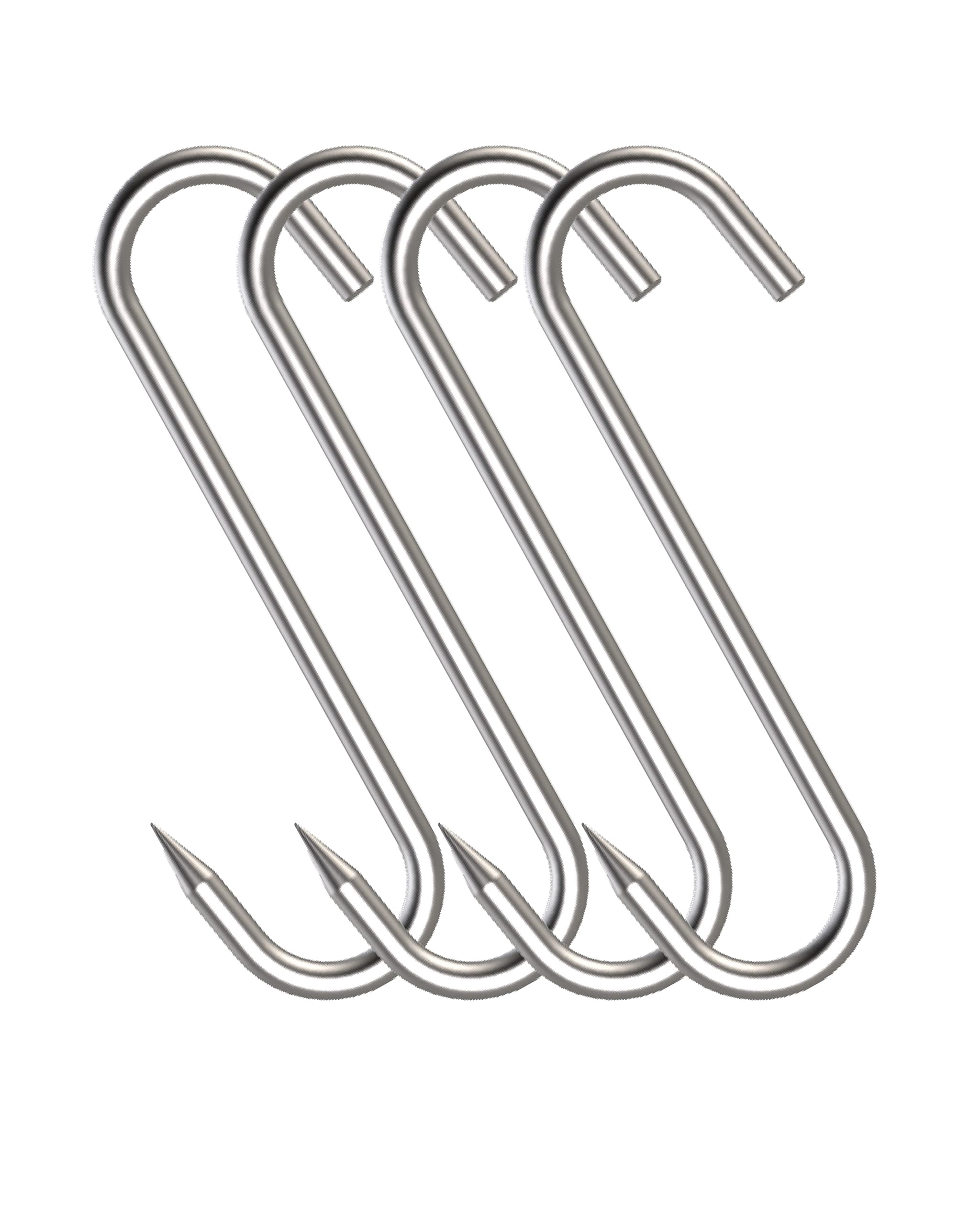 NACETURE 4 Pack S Meat Hooks for Butchering - 10mm 8 inch Premium ...