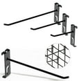 thumbnail image 2 of 30-Piece Slatwall Hooks Kit - Black Metal Display Hooks For Garage & Retail Storage 2 of 3