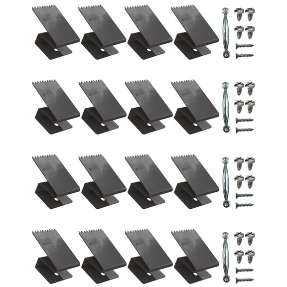 NACETURE Universal and Reusable Hurricane Storm Plywood Clips, 16 Pcs, 1/2 Inch