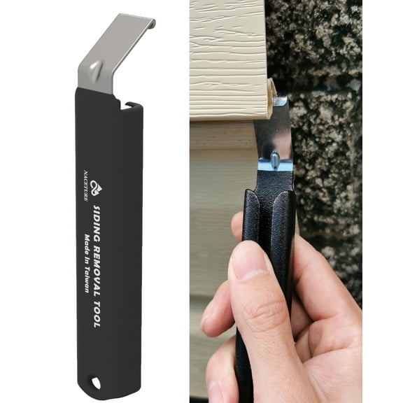 NACETURE Vinyl Siding Tools Durable Steel Heavy-Duty, Steel, Black, 7 inches, 2 Count
