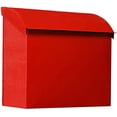 thumbnail image 1 of NACH Baxter High Capacity Parcel Mailbox - Wall Mount Mailboxes for Outside, Rust Resistant Galvanized Metal Mailbox - Red Mailbox- 12.4”x7.1”x11.8, MB-7000RED, 1 of 5