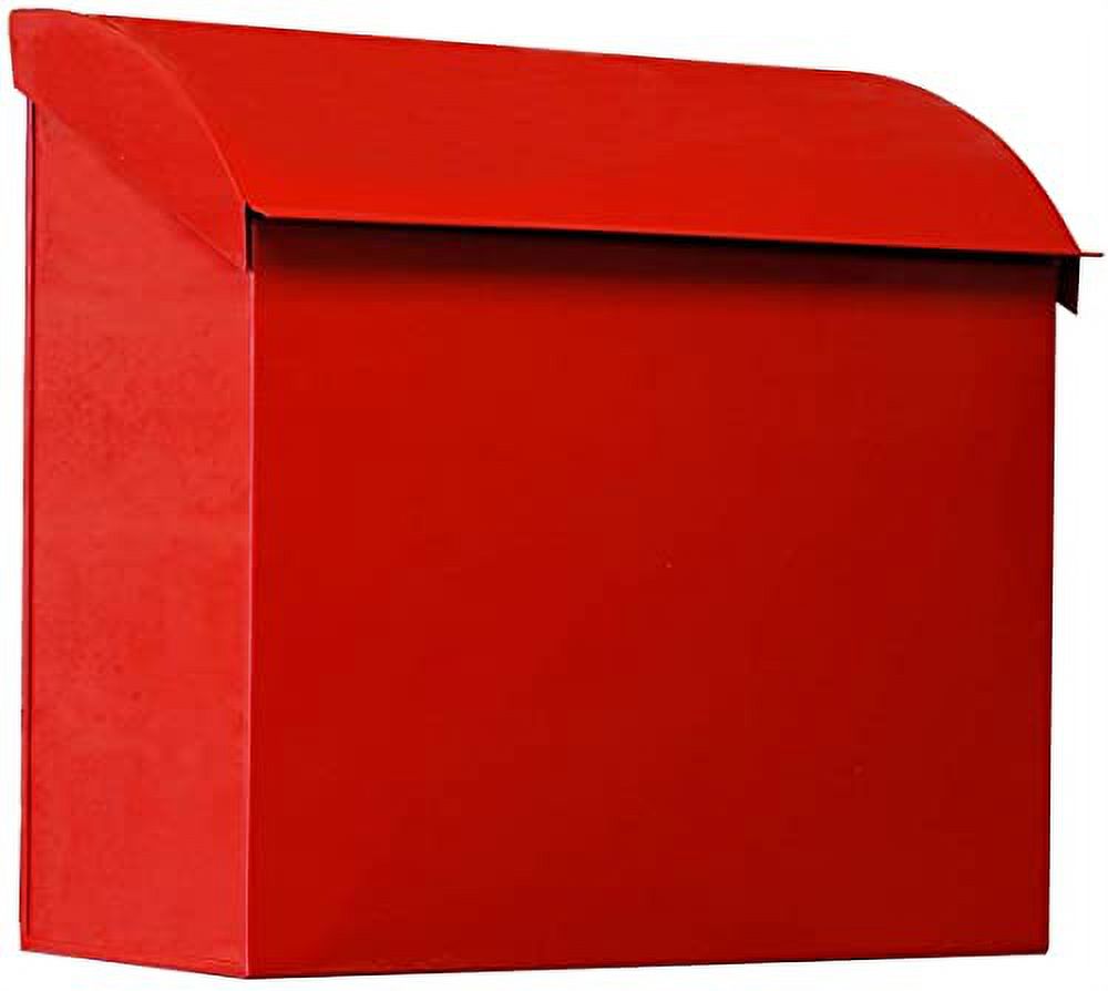 Plastic Front Mount Red Mailbox Flag For Brick, Stone Mailboxes Mail