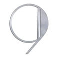 thumbnail image 1 of NACH Brushed Finish Stainless Steel Art Deco Floating House Number For Outside, Hidden Anchor Mount Metal Address Numbers, Maximum Rust Protection, Silver, 6 inch, #9, JW-DECONUMBER-9, 1 of 5