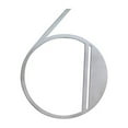 thumbnail image 1 of NACH Brushed Finish Stainless Steel Art Deco Floating House Number For Outside, Hidden Anchor Mount Metal Address Numbers, Maximum Rust Protection, Silver, 6 inch, #6, JW-DECONUMBER-6, 1 of 5