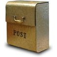 thumbnail image 1 of NACH CJ Large Mailbox With Powder Coated Finish, Wall Mount Mailboxes For Outside, Rust Resilient Metal Mailbox For Parcels, 12.6 x 6.9 x 14.2 Inches, Metallic Gold, FZ-M1002, 1 of 5
