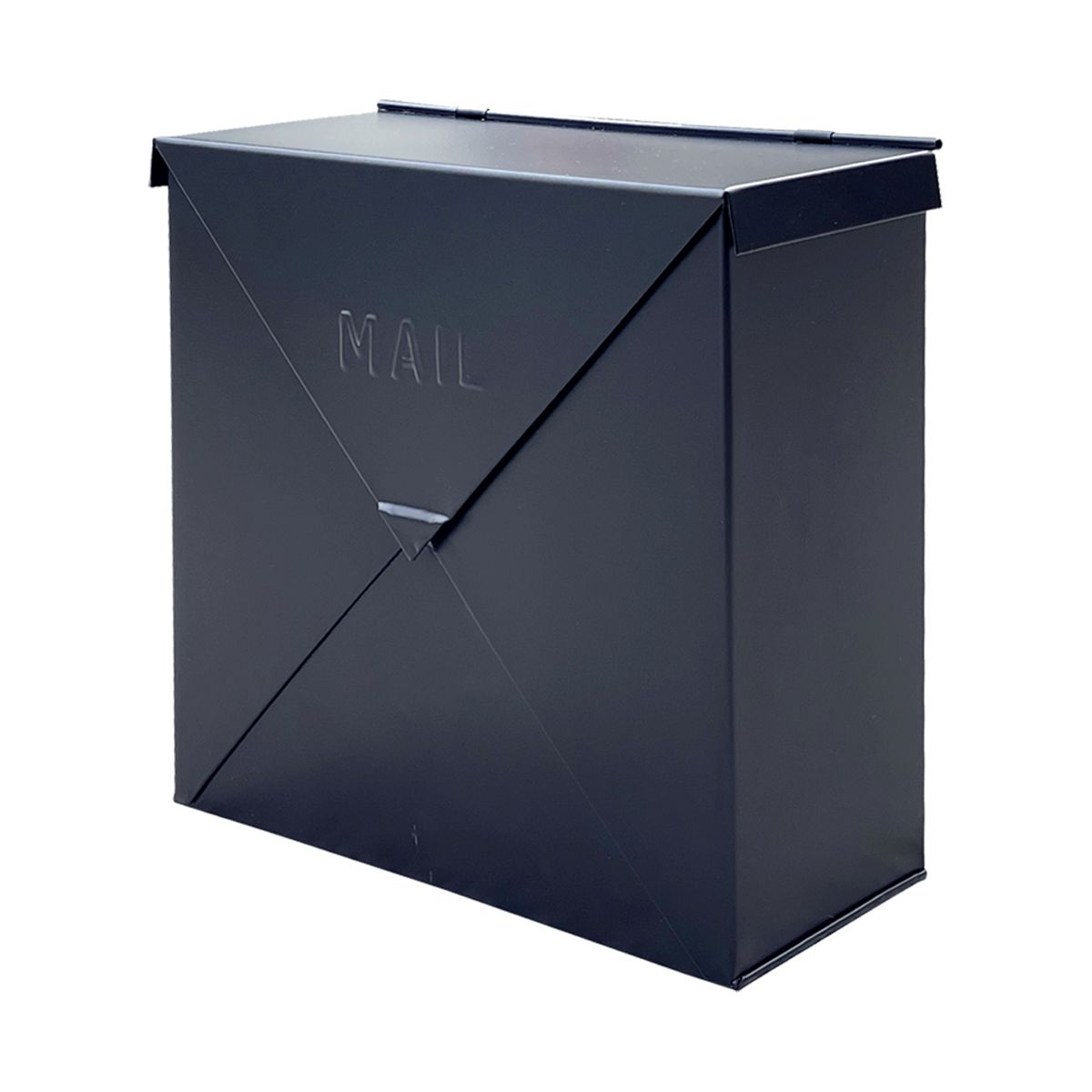 NACH Chicago Industrial Style Wall Mounted Mailbox, 10" H x 10" W x 4