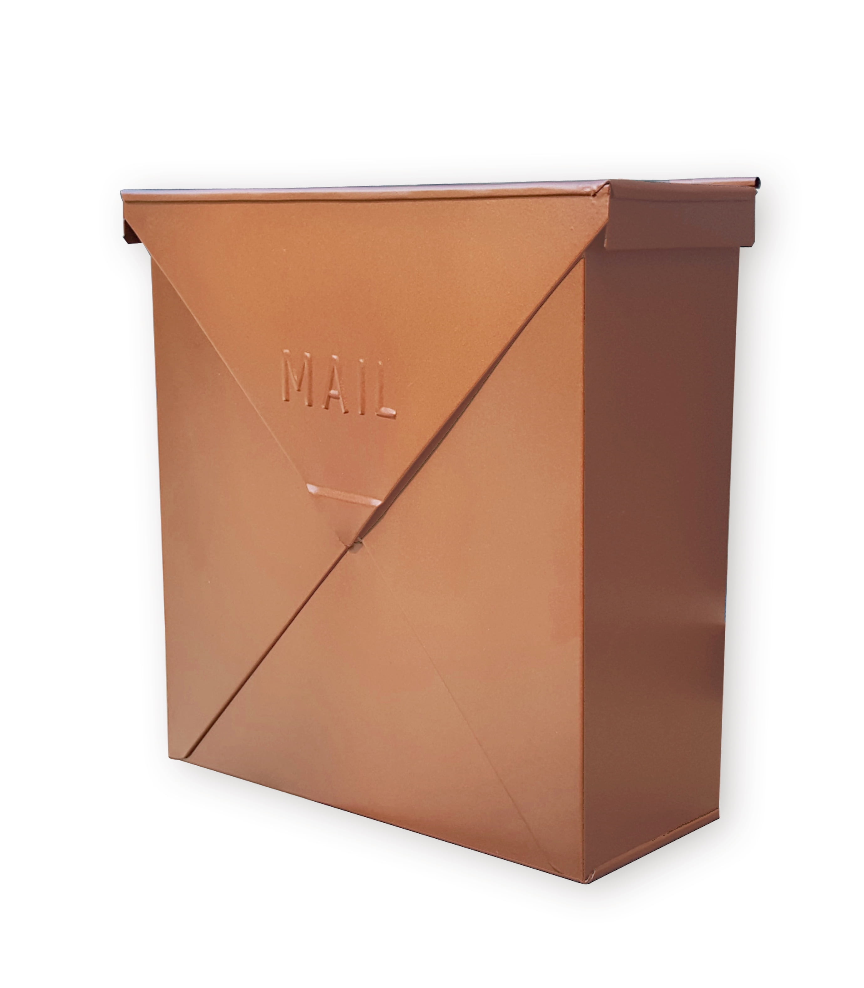 NACH Chicago Industrial Style Wall Mounted Mailbox, 10". H x 10" W x4