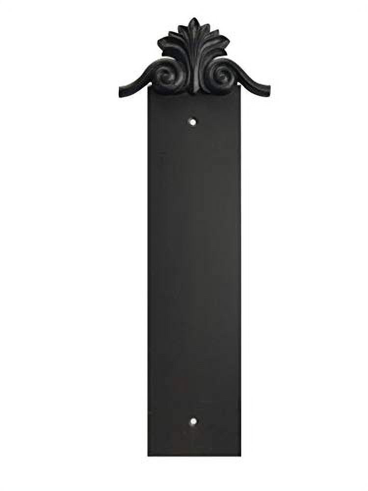 NACH Crested House Address Sign, Outdoor Address Plaque, Cast Iron