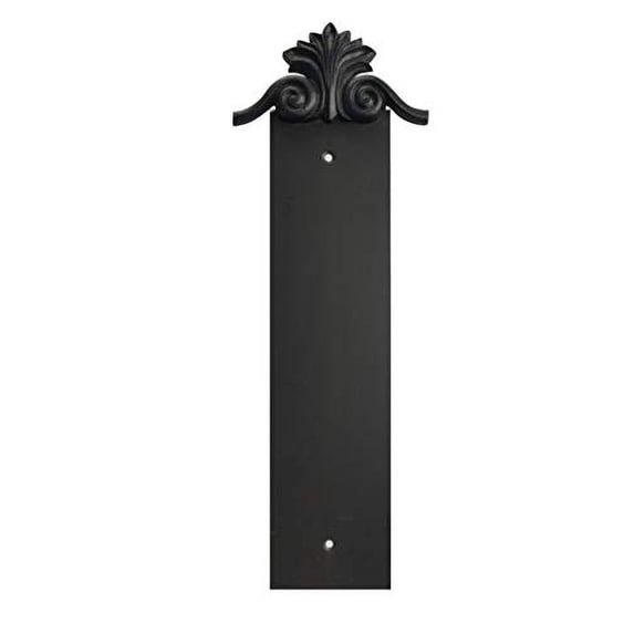 NACH Crested House Address Sign, Outdoor Address Plaque, Cast Iron House Number Sign, Large Crest, 4 Numbers, Iron, 20 x 8 x 1", KA-LARGECREST-4