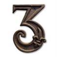 thumbnail image 1 of NACH DB62-3 House Numbers, 4.5 Inch, Rustic Brown, 1 of 5