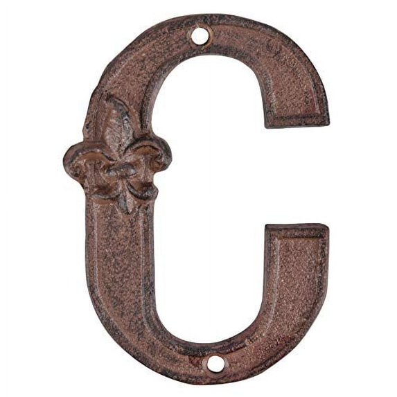 NACH DB62-C House Numbers, 4.5 Inch, Rustic Brown