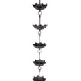 thumbnail image 1 of NACH Decorative Heavy Duty Umbrella Rain Chain, Cast Iron, 8ft (JS-RNC007), 1 of 5