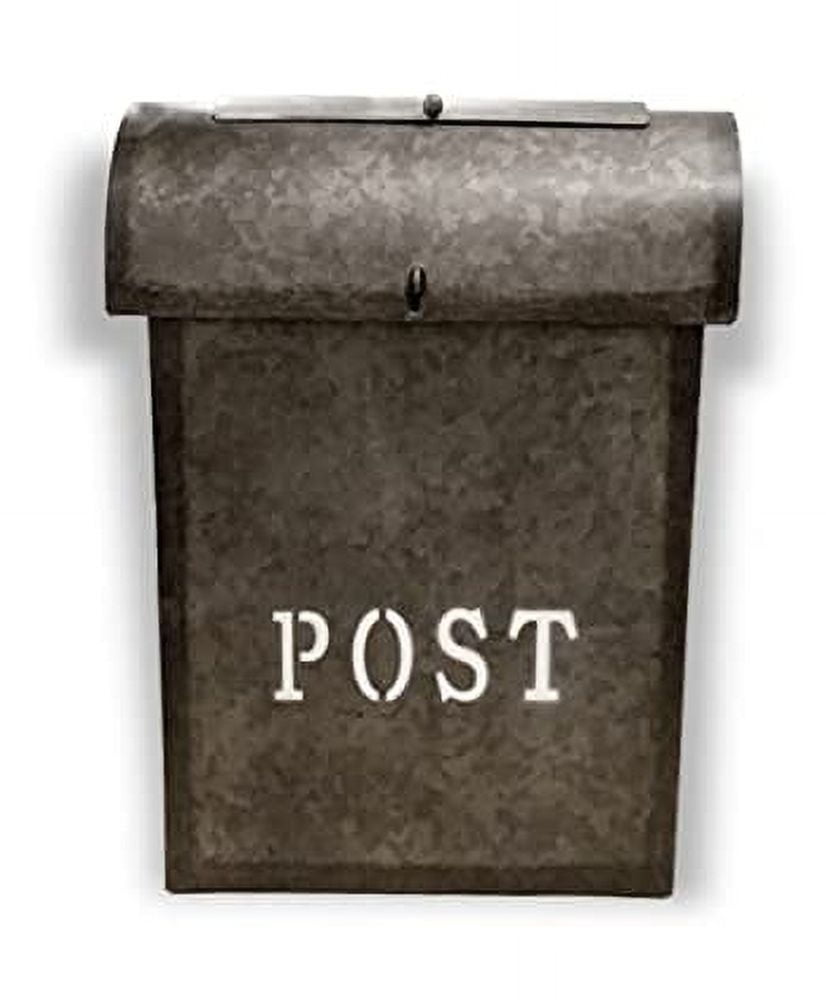 Emily Rustic Metal Lockable Wall Mounted Mailbox