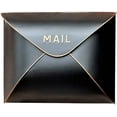 thumbnail image 1 of NACH Envelope Wall Mounted Metal Mailbox, Maximum Rust Protection, Black And Copper, Wall Mount Mailboxes For Outside, 12.5x5x10 Inches, Hardware Included, MB-6941, 1 of 5