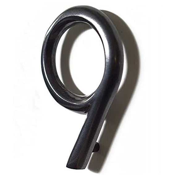 NACH Floating Mount Aluminum Home Address Number 9, Sleek Rounded Metal Modern House Numbers, 5 inch, Black Gun Metal, HH-RND5-GMT-9