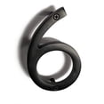 thumbnail image 1 of NACH Floating Mount House Address Shadow Number For Outside or Inside, Mailbox Number For Outside, Front Door, Garage Door, Maximum Rust Protection, Black Aluminum, 8 inch, Number 6, HH-SDW8-BLK-6, 1 of 5