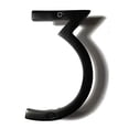thumbnail image 1 of NACH Floating Mount House Address Shadow Number For Outside or Inside, Mailbox Number For Outside, Front Door, Garage Door, Maximum Rust Protection, Black Aluminum, 8 inch, Number 3, HH-SDW8-BLK-3, 1 of 5