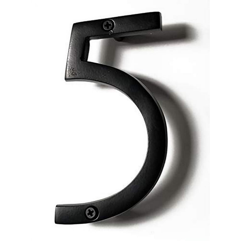 12 Inch Modern Floating House Numbers for Outside | Large Metal House  Numbers for Outdoors | Black Coated Rust-Proof Home Address Numbers/Plaques  