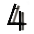 thumbnail image 1 of NACH Floating Mount Shadow House Address Number For Outside or Inside, Metal Modern House Numbers For Mailbox, Front Door, Maximum Rust Protection, Black Aluminum, 4 inch, Number 4, HH-SDW4-BLK-4, 1 of 5