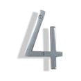 thumbnail image 1 of NACH Floating Mount Shadow House Address Number For Outside or Inside, Metal Modern House Numbers For Mailbox, Front Door, Maximum Rust Protection, Gray, 6 inch, #4, HH-SDW6-SLV-4, 1 of 5