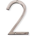 thumbnail image 1 of NACH Floating Mount Shadow House Address Number For Outside or Inside, Metal Modern House Numbers For Mailbox, Front Door, Maximum Rust Protection, Polished Aluminum, 6 inch, #2, HH-SDW6-ALM-2, 1 of 5