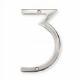 thumbnail image 1 of NACH Floating Mount Shadow House Address Number For Outside or Inside, Metal Modern House Numbers For Mailbox, Front Door, Maximum Rust Protection, Polished Aluminum, 6 inch, #3, HH-SDW6-ALM-3, 1 of 5