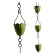 thumbnail image 1 of NACH Flower Cup Rain Chain, Cast Iron, 8ft (AO-2862), 1 of 5