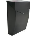 thumbnail image 1 of NACH Galvanized Steel Black Mailbox, Rust Resistant Wall Mount Mailboxes for Outside, Mail Holder, Decorative Metal Mailbox, 10 x 10 x 4, Hardware Included, MB-6921BLK, 1 of 5