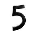 thumbnail image 1 of NACH Magnetic House Address Number, Black Aluminum, 4 inch, Number 5, HH-4MAG-BLK-5, 1 of 5