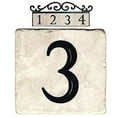 thumbnail image 1 of NACH Marble Tile Address Number for Outdoor Address Plaque, House Number Sign, Classic House Number Tile, Wall Decor, #3, Beige, 4 x 4" AZ-CLASSIC-3, 1 of 4