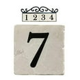 thumbnail image 1 of NACH Marble Tile Address Number for Outdoor Address Plaque, House Number Sign, Classic House Number Tile, Wall Decor, Number 7, White, PN-8107, 1 of 1