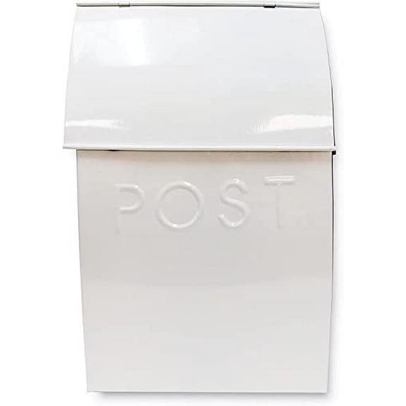 NACH Milano Pointed Mailbox - Rustic Mailboxes for Outside with Newspaper Holder - Weather Resistant Rust-Proof Mailbox with Powder Coated Finish - 9.5 x 4 x 15", MB-44904