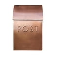 thumbnail image 1 of NACH Milano Pointed Rustic Metal Mailbox, Powder Coated Finish Black Mailbox, Maximum Rust Protection, Wall Mount Mailboxes for Outside, 9.5 x 4 x 15, Hardware Included, MB-44906 C106, 1 of 3