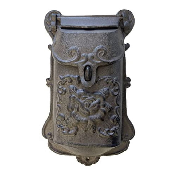 NACH Nazlie Rustic Locking Metal Wall Mount Mailbox Rust Protection