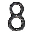thumbnail image 1 of NACH Original Rustic Finish Cast Iron House Address Number for Outside or Inside, Mailbox Number for Outside, Maximum Rust Protection, 4 Inch, Black, #8, JS-RN4-8, 1 of 5