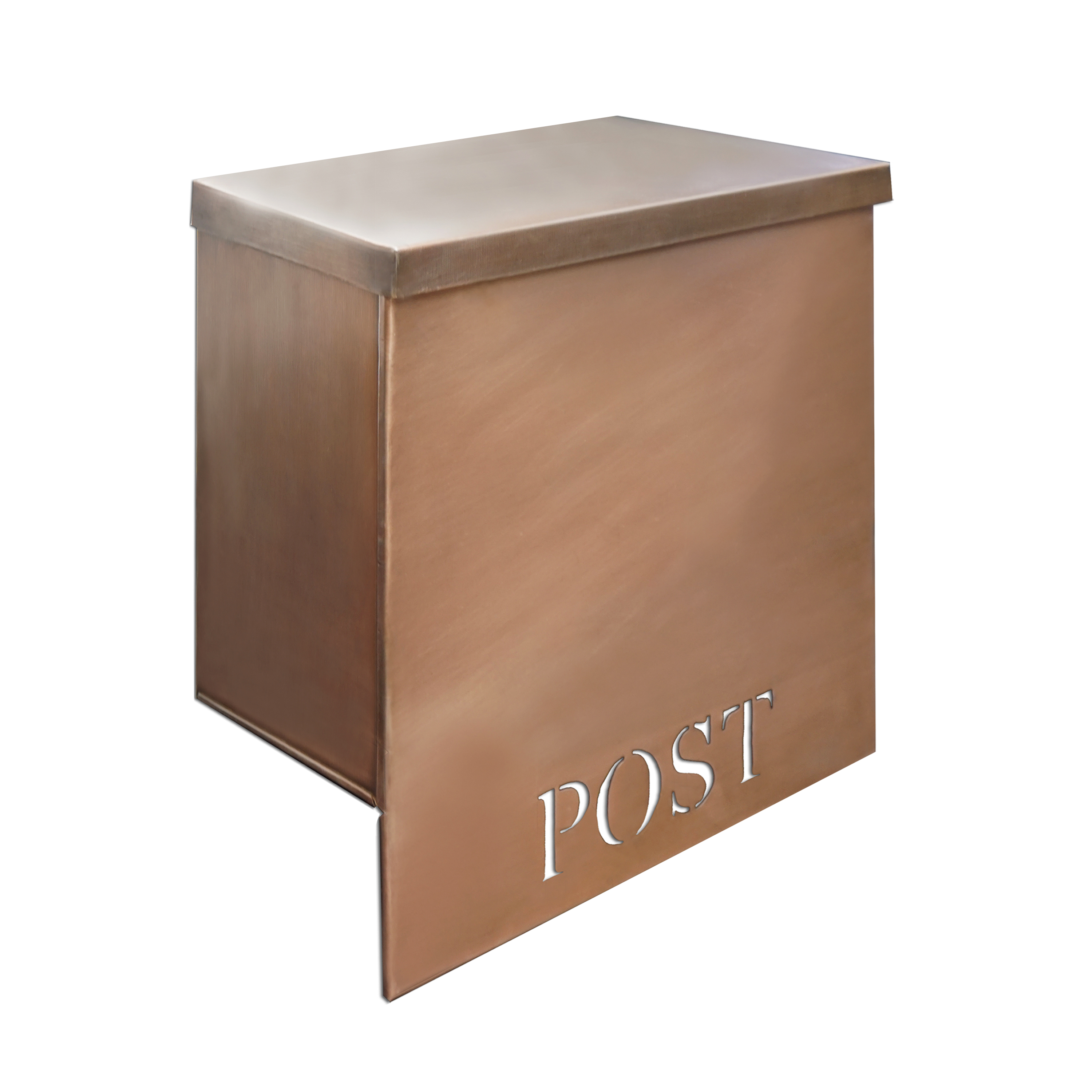 NACH Stanley Classic Post Large Copper Mailbox, Outside Mailboxes