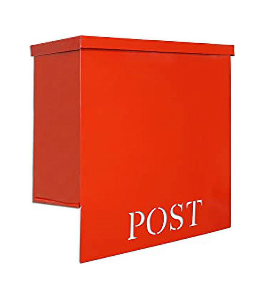 NACH Stanley Classic Post Large Mailbox, Outside Mailbox with Max Rust Protection, Modern
