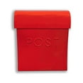 thumbnail image 1 of NACH Vicki Red Mailbox, Wall Mount Mailboxes For Outside, Weather Resistant Metal Mailbox, Maximum Rust Protection, 11x4.5x12.5 in, MB-7302, 1 of 5