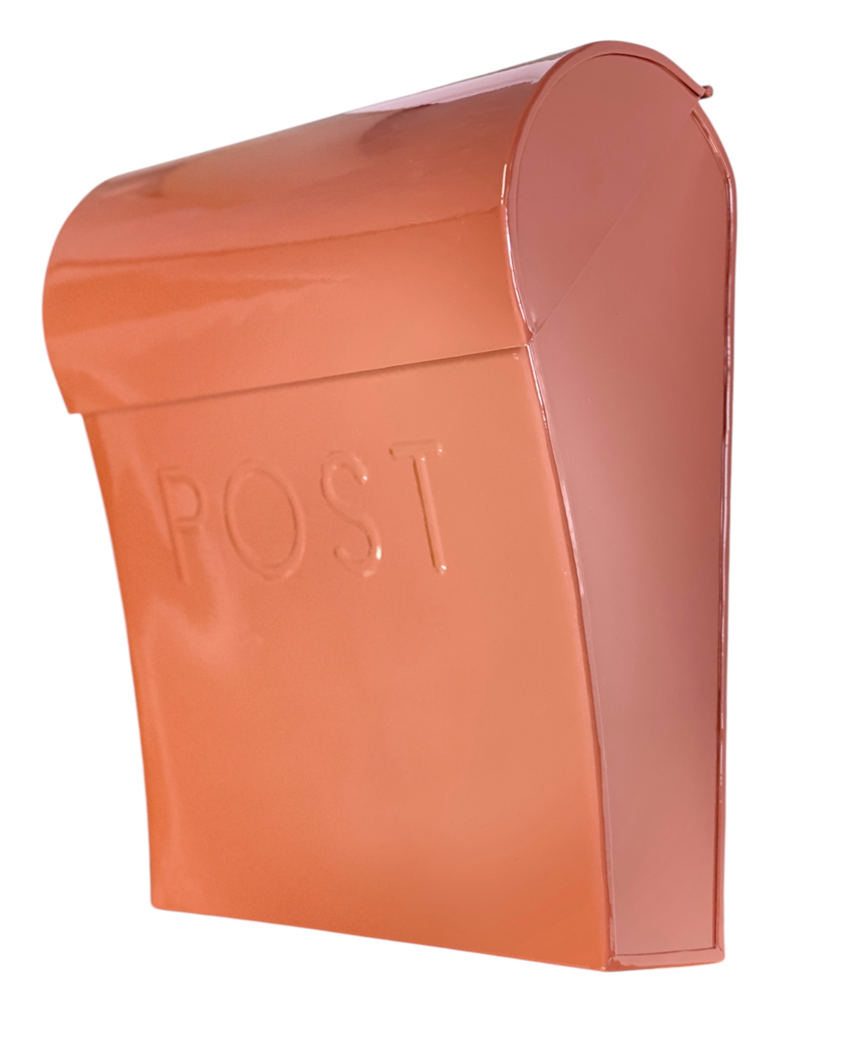 Terracotta Brown Steel Wall Mount Mailbox
