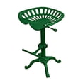 thumbnail image 1 of NACH Vintage Tractor Seat Stool, Pedestal Base, Adjustable, Green – (JS-93-800GN), 1 of 5