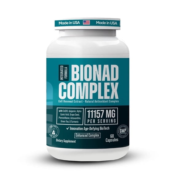 Chipchipa NAD+ 11,157mg Complex 60 Capsules | Nicotinamide Riboside (NR), Resveratrol, CoQ10 & Green Tea | Healthy Aging, Focus & Cellular-Level Energy Support