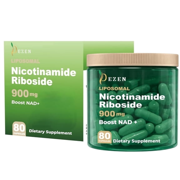 NAD+ Liposomal Nicotinamide Riboside  Dietary Supplement for Cellular Energy Support - 80 Capsule