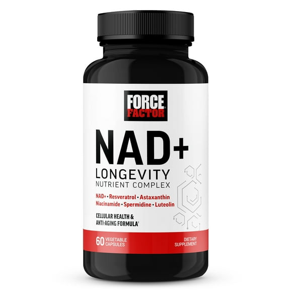 Force Factor NAD+ Longevity, Support Cellular Health & Longevity, 60 Capsules