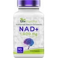 thumbnail image 1 of TNVitamins Nicotinamide Adenine Dinucleotide NAD+ Supplement 1,000 mg Per Serving for Cellular Energy Support and Mitochondrial Function, 90 Count, 1 of 7