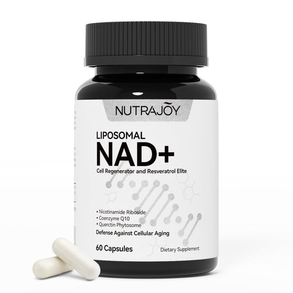 NAD+ Supplement with Resveratrol, CoQ10, Premium Liposomal NAD+ for Antioxidant & Cellular Energy and Anti-Aging Support - 60 Capsules