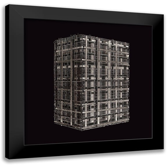 NADAL 12x12 Black Modern Framed Museum Art Print Titled - BW120411