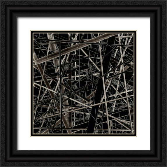 NADAL 26x26 Black Ornate Wood Framed with Double Matting Museum Art Print Titled - BW1330211