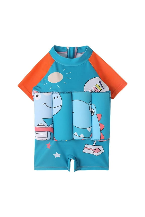 Baby Boys' Swimsuits Kids Boys Girls Floatation Swimsuit With Adjustable Buoyancy Baby Float Suit One Piece Swimwear Bathing Suit 12-18 Months